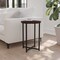 Flash Furniture Round Walnut End Table with Matte Black Frame NAN-JH-1787ET-WAL-BK-GG - alternate 1